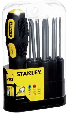 STANLEY Comfortable Grip Combination Screwdriver Set(Pack of 9)