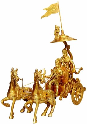 Skywalk Decorative Showpiece  -  23 cm(Brass, Gold)