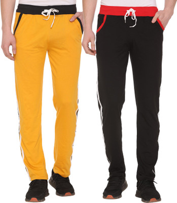 SHAUN Solid Men Multicolor Track Pants