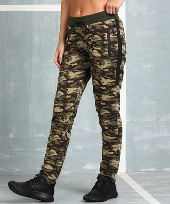 M7 By Metronaut Printed Women Green Track Pants