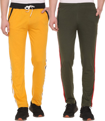 SHAUN Solid Men Multicolor Track Pants