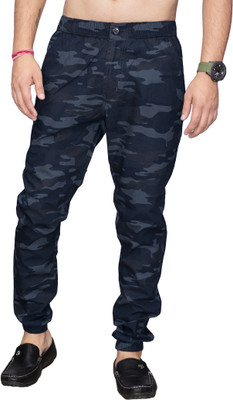 SAPPER Camouflage Men Blue Track Pants