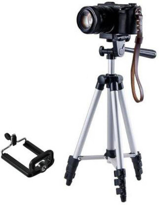 Planetoid tripod-3110 Lightweight Camera Stand With Three-Dimensional Head & Quick Release Tripod, Tripod Kit, Tripod Ball Head(Silver, Supports Up to 1500 g)