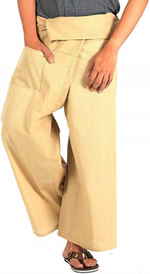 Whitewhale Relaxed Men Yellow Trousers
