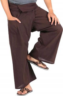 Whitewhale Relaxed Men Brown Trousers