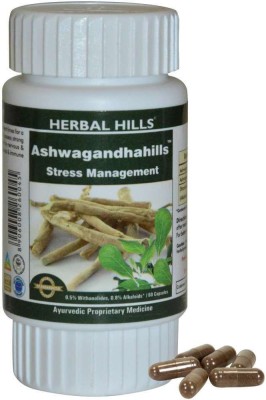 Herbal Hills Ashwagandhahills 60 Capsules (Pack of 4)(Pack of 4)