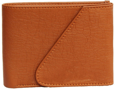 SKKFASHION Men Casual Tan Artificial Leather Wallet(7 Card Slots)