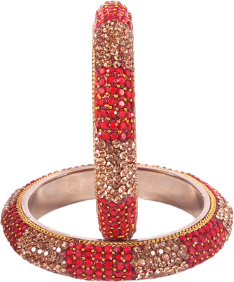 Husna's Traditional Collection Alloy, Brass, Metal Beads, Zircon Brass Kada(Pack of 2)