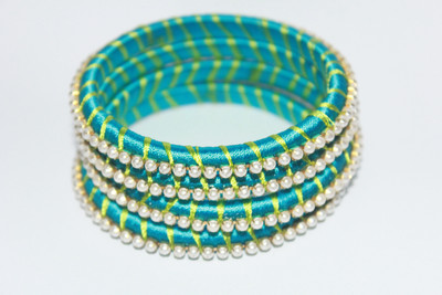 Spatika Glass Beads Bangle Set(Pack of 4)