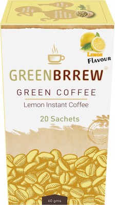 GreenBrrew Green Coffee, Lemon Flavour - (Weight Loss) Instant Coffee(60 g, Green Coffee Flavoured)