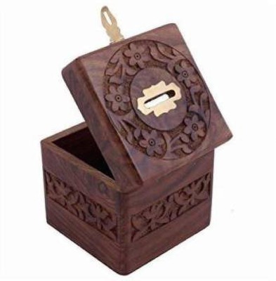 Unity Handicrafts COIN_M_04 Coin Bank(Brown)