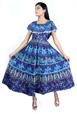DHRUVI Cotton Silk Printed Kurta Fabric