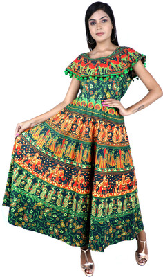 DHRUVI Cotton Silk Printed Kurta Fabric