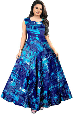 JWF Flared/A-line Gown(Blue)