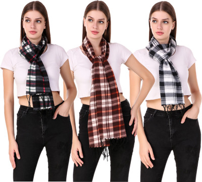 Fit N Fine Printed Women Muffler(Pack of 3)