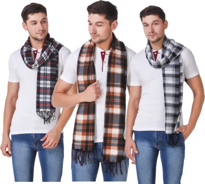 Fit N Fine Printed Men Muffler(Pack of 3)