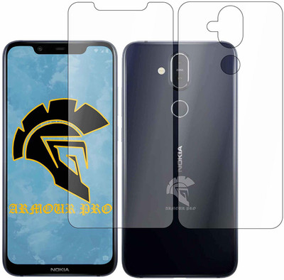 ArmourPro Front and Back Screen Guard for NOKIA8.1(Pack of 2)