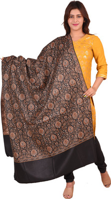 FusFus Acrylic Self Design Women Shawl(Multicolor)