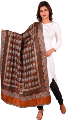 FusFus Acrylic Self Design Women Shawl(Multicolor)