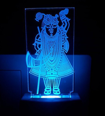 CORNICK Shrinathji Code:2007 3D Night Lamp Night Lamp(8 cm, Multicolor)