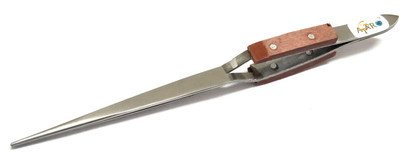 ATAR Cross Locking Straight Stainless Steel Tweezer with Fiber Handle/Self Closing Tweezer For Jewelry Making and Soldering ATTF4