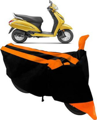 High Quality Waterproof Two Wheeler Cover for Honda(Activa 5G, Orange, Black)