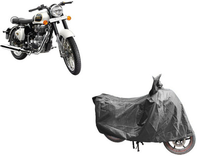 VT covers Waterproof Two Wheeler Cover for Royal Enfield(Bullet 500, Grey)
