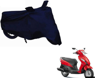 COVERPLANET Two Wheeler Cover for Suzuki(Let's, Blue)