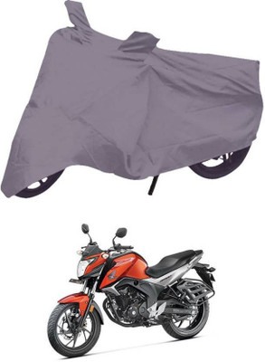 COVERPLANET Waterproof Two Wheeler Cover for Honda(CB Hornet 160, Grey)