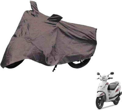 ANLOPE Two Wheeler Cover for TVS(Wego, Grey)
