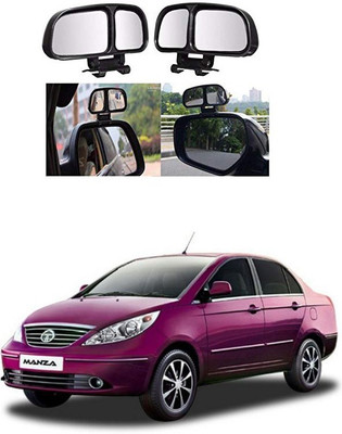 PRTEK Manual Remote Blind Spot Mirror For Tata Manza(Center)
