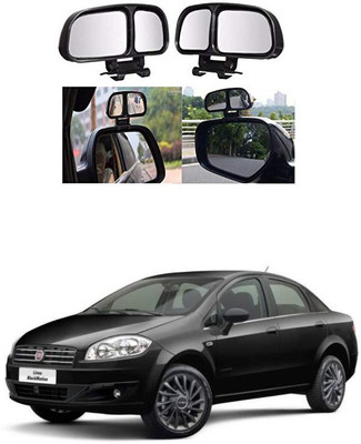 PRTEK Manual Remote Blind Spot Mirror For Fiat Linea(Center)