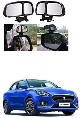 PRTEK Manual Remote Blind Spot Mirror For Maruti Suzuki Swift Dzire(Center)