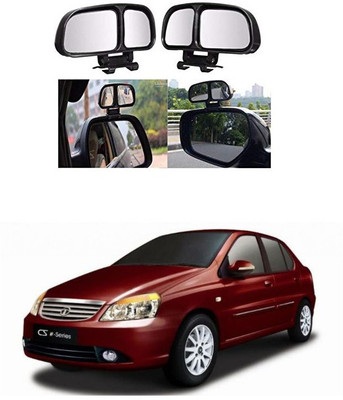 PRTEK Manual Remote Blind Spot Mirror For Tata Indigo CS(Center)