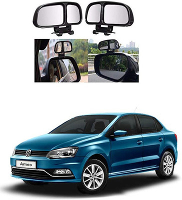 PRTEK Manual Remote Blind Spot Mirror For Volkswagen Universal For Car(Center)