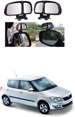 PRTEK Manual Remote Blind Spot Mirror For Skoda Fabia(Center)
