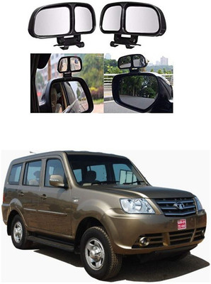 PRTEK Manual Remote Blind Spot Mirror For Tata Sumo Grande(Center)