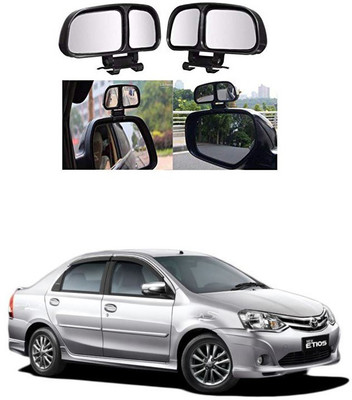 PRTEK Manual Remote Blind Spot Mirror For Toyota Etios(Center)