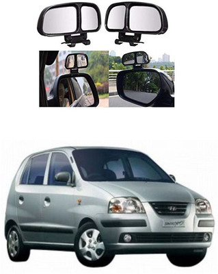 PRTEK Manual Remote Blind Spot Mirror For Hyundai Santro Xing(Center)