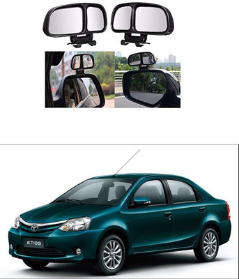 PRTEK Manual Remote Blind Spot Mirror For Toyota Etios(Center)