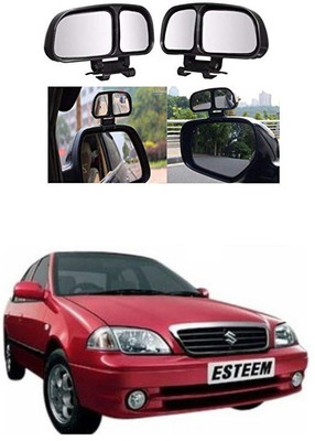 PRTEK Manual Remote Blind Spot Mirror For Maruti Suzuki Esteem(Center)