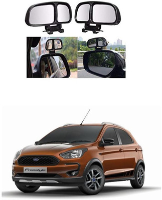 PRTEK Manual Remote Blind Spot Mirror For Ford Universal For Car(Center)