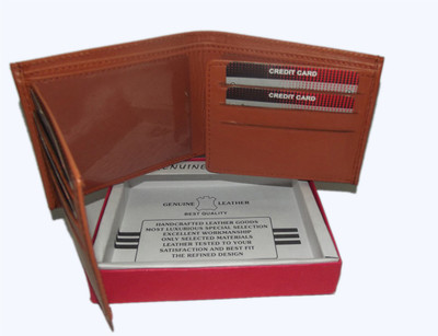18% OFF on PE Men Casual, Formal Tan Genuine Leather Wallet(8 Card Slots) 18% OFF on PE Men Casual, Formal Tan Genuine Leather Wallet(8 Card Slots)