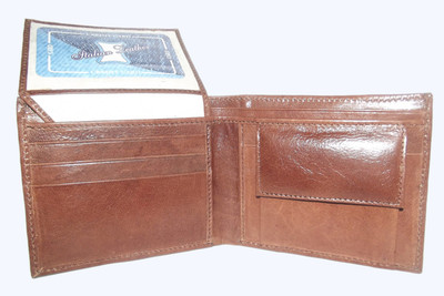11% OFF on PE Men Casual, Formal Brown Genuine Leather Wallet(4 Card Slots) 11% OFF on PE Men Casual, Formal Brown Genuine Leather Wallet(4 Card Slots)