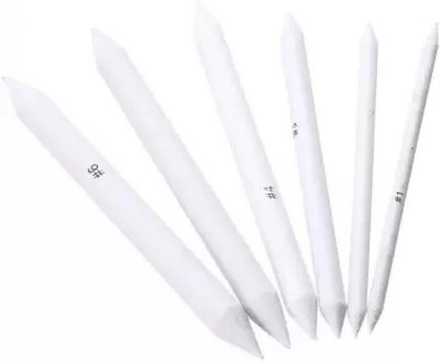 DiaCia 6pcs Blending Smudge Tortillon Paper Stump Sketch 6 Sizes Art Drawing Tool