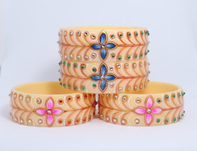 RRR Handicrafts Plastic Bangle Set(Pack of 4)