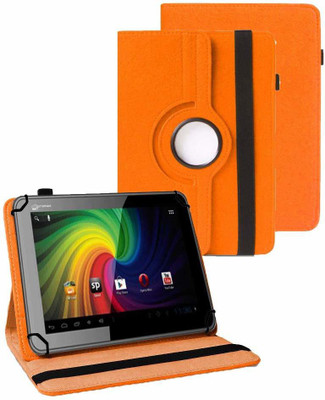 TGK Book Cover for Micromax Funbook P255 Tablet (7 inch)(Orange, Cases with Holder)