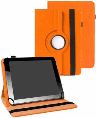 TGK Book Cover for Micromax Funbook Mini P365 Tablet (7 Inch)(Orange, Cases with Holder)