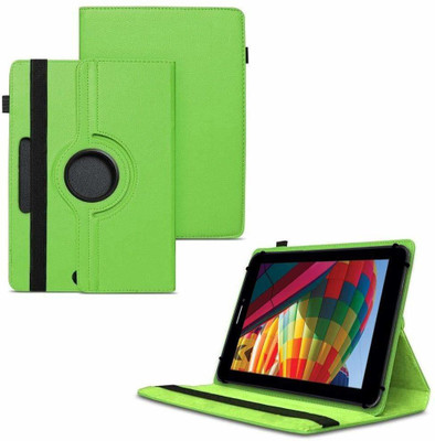 TGK Flip Cover for iBall Slide Performance Series 3G 7271-HD70 Tablet 8GB, WiFi, 3G, Voice Calling/ Rotating Case(Green, Cases with Holder)