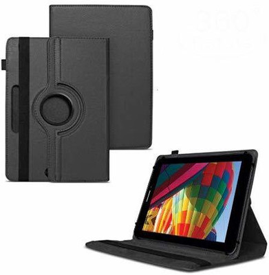 TGK Flip Cover for iBall Slide Performance Series 3G 7271-HD70 Tablet 8GB, WiFi, 3G, Voice Calling/ Rotating Case(Black, Cases with Holder)